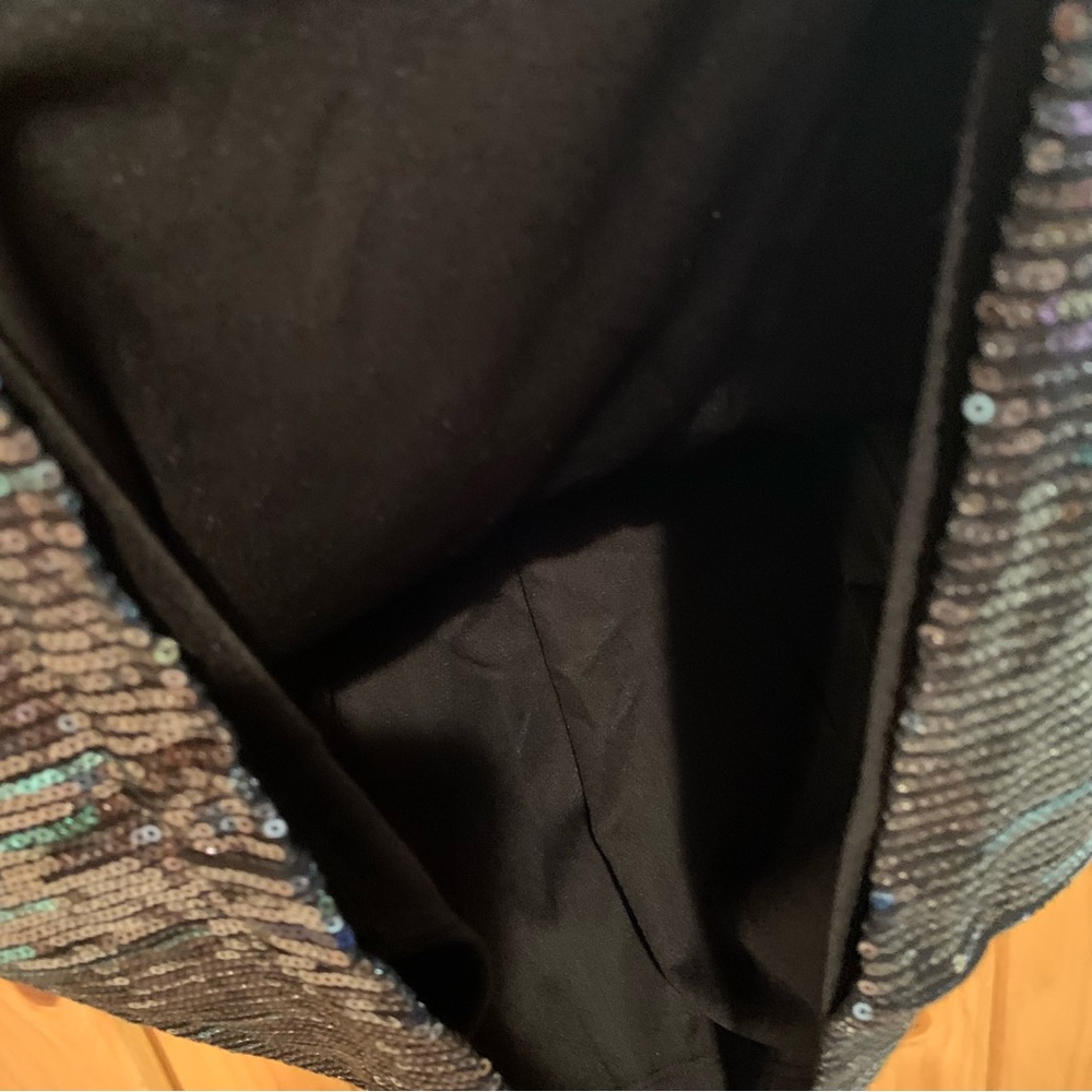 CHARLOTTE RUSSE Tiny Mostly Blue Sequin Dress Sz M - Picture 10 of 10
